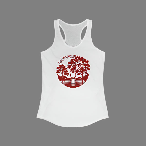 Women's Ideal Racerback Tank - Lake Maxinkuckee Culver Indiana