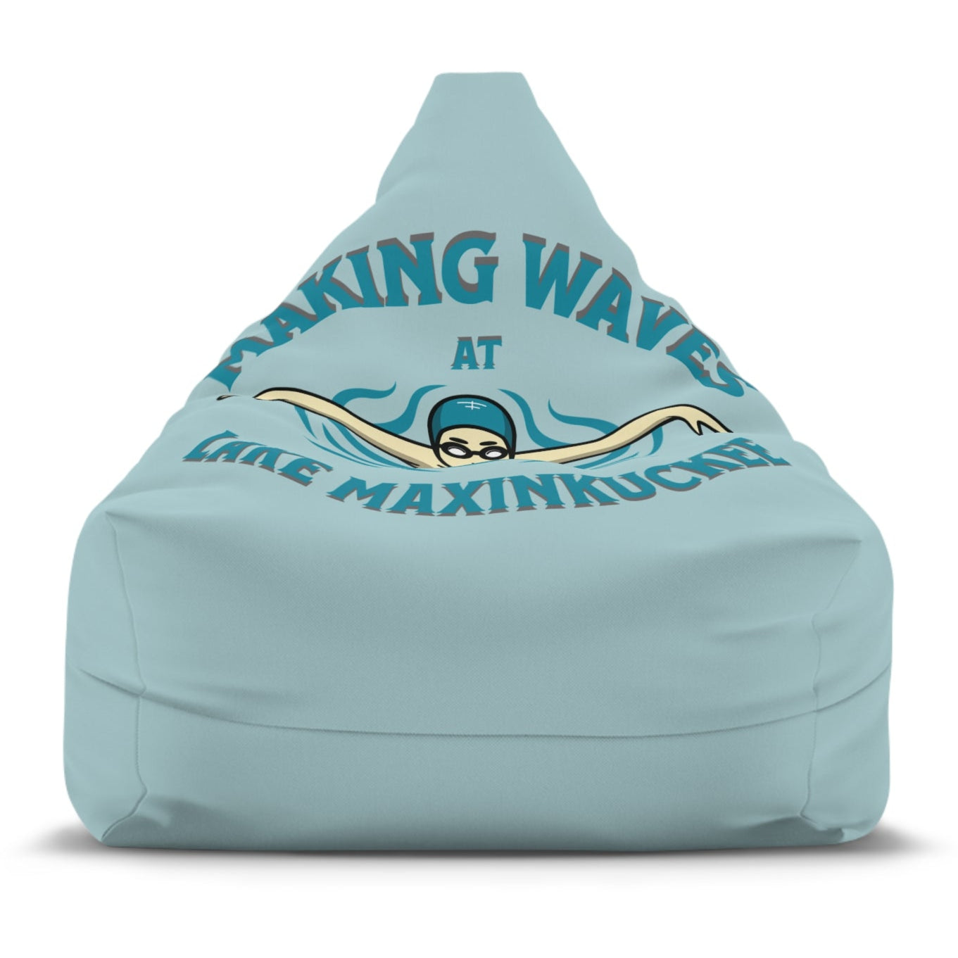 Lake Life Lake Maxinkuckee Culver Indiana Swimmer Bean Bag Chair Cover