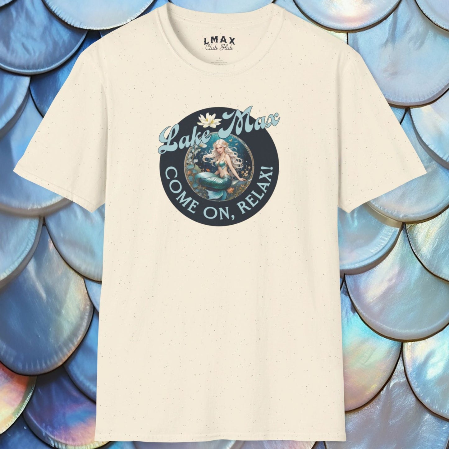 Maxinkuckee Mermaid 6 Graphic Unisex Softstyle T-shirt