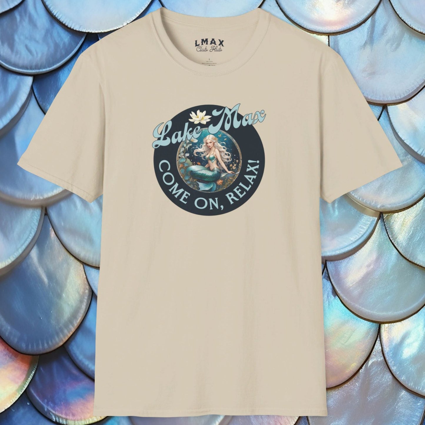 Maxinkuckee Mermaid 6 Graphic Unisex Softstyle T-shirt