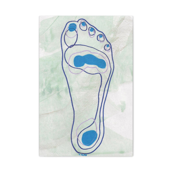 Canvas Print Foot Fetish #2 Remember Walk Shore Canvas Art Print 1.25" depth