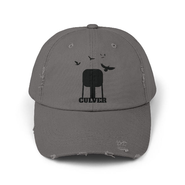 grey Culver Unisex Distressed Cap