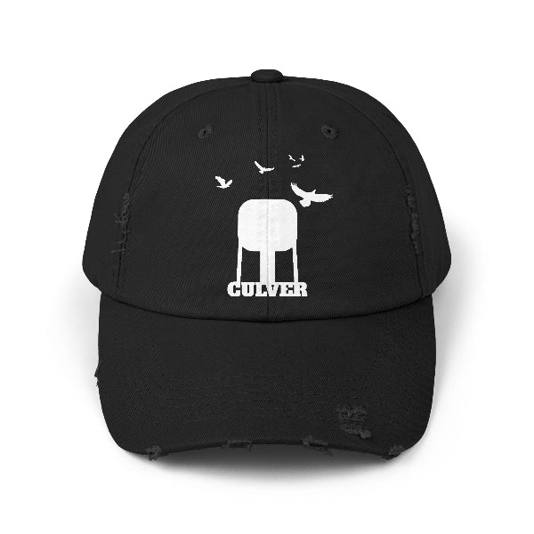 black Culver Unisex Distressed Cap