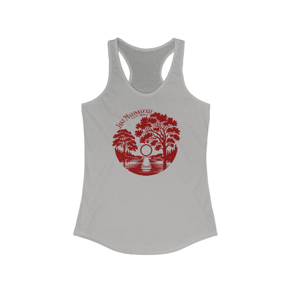 Women's Ideal Racerback Tank - Lake Maxinkuckee Culver Indiana