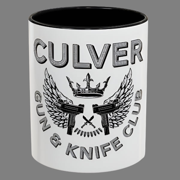 Culver Gun & Knife Club, fake club funny mug