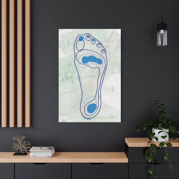 Canvas Print Foot Fetish #2 Remember Walk Shore Canvas Art Print 1.25" depth