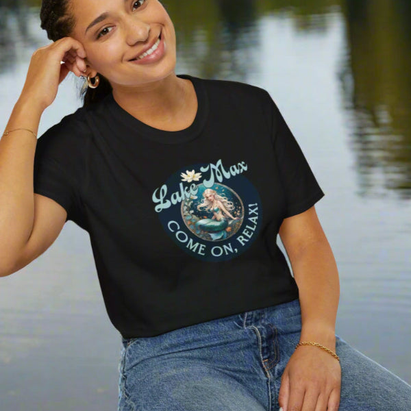 Maxinkuckee Mermaid 6 Graphic Unisex Softstyle T-shirt