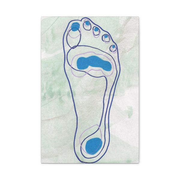 Canvas Print Foot Fetish #2 Remember Walk Shore Canvas Art Print 1.25" depth