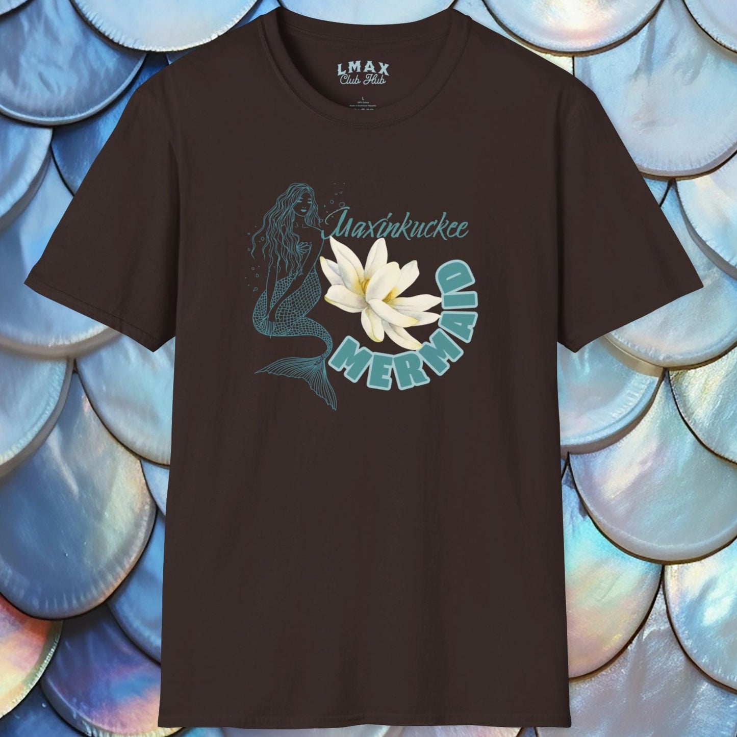 Maxinkuckee Mermaid 4 Graphic Unisex Softstyle T-Shirt