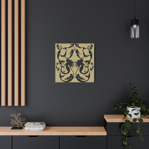 Mermaids in Silhouette, Matte Canvas Print, Stretched, 1.25"