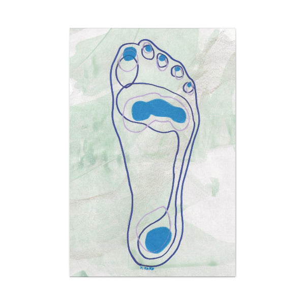 Canvas Print Foot Fetish #2 Remember Walk Shore Canvas Art Print 1.25" depth