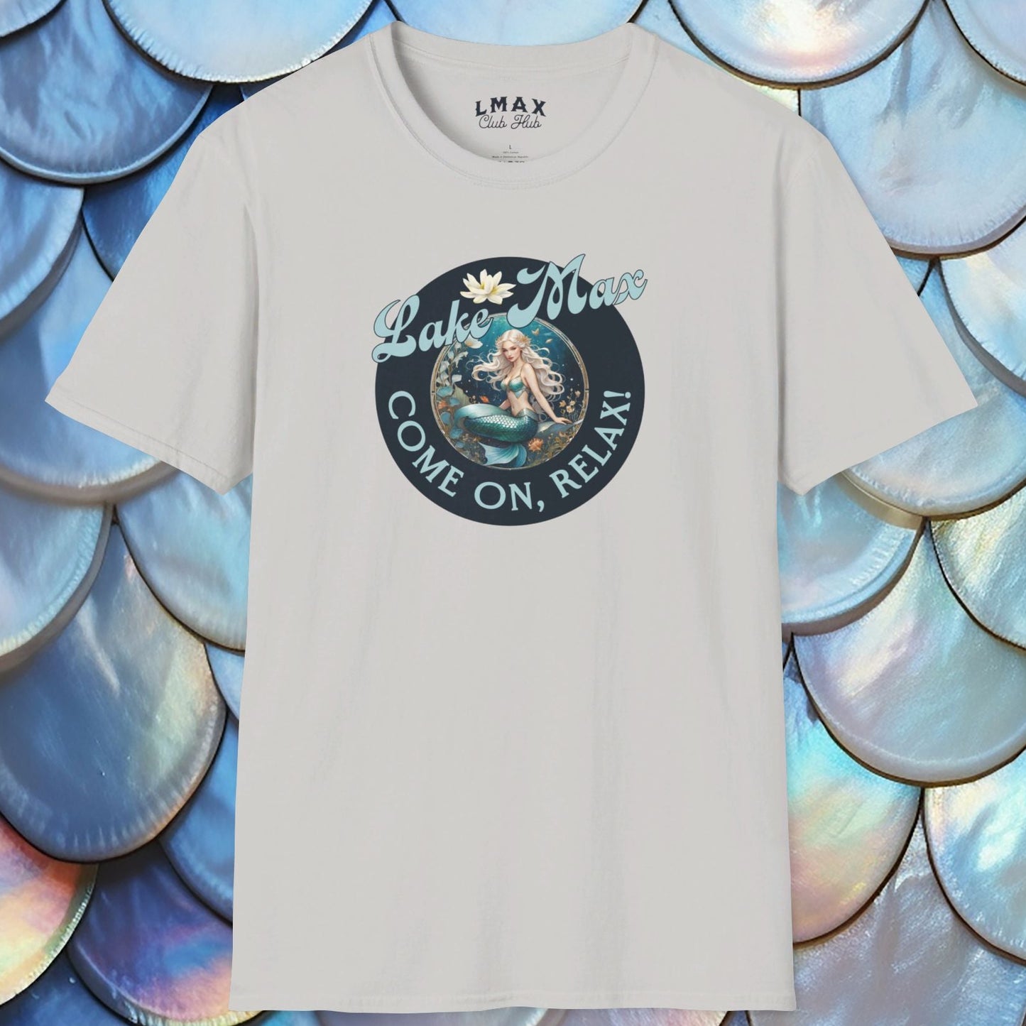 Maxinkuckee Mermaid 6 Graphic Unisex Softstyle T-shirt
