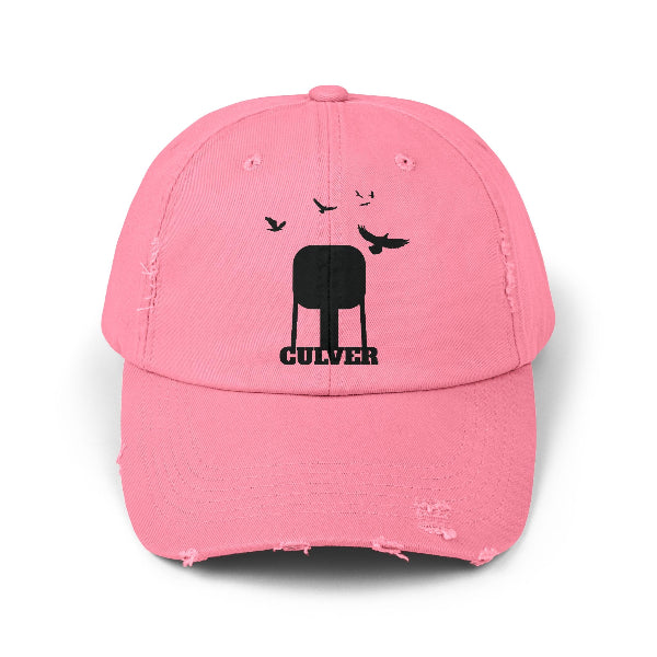 pink Culver Unisex Distressed Cap