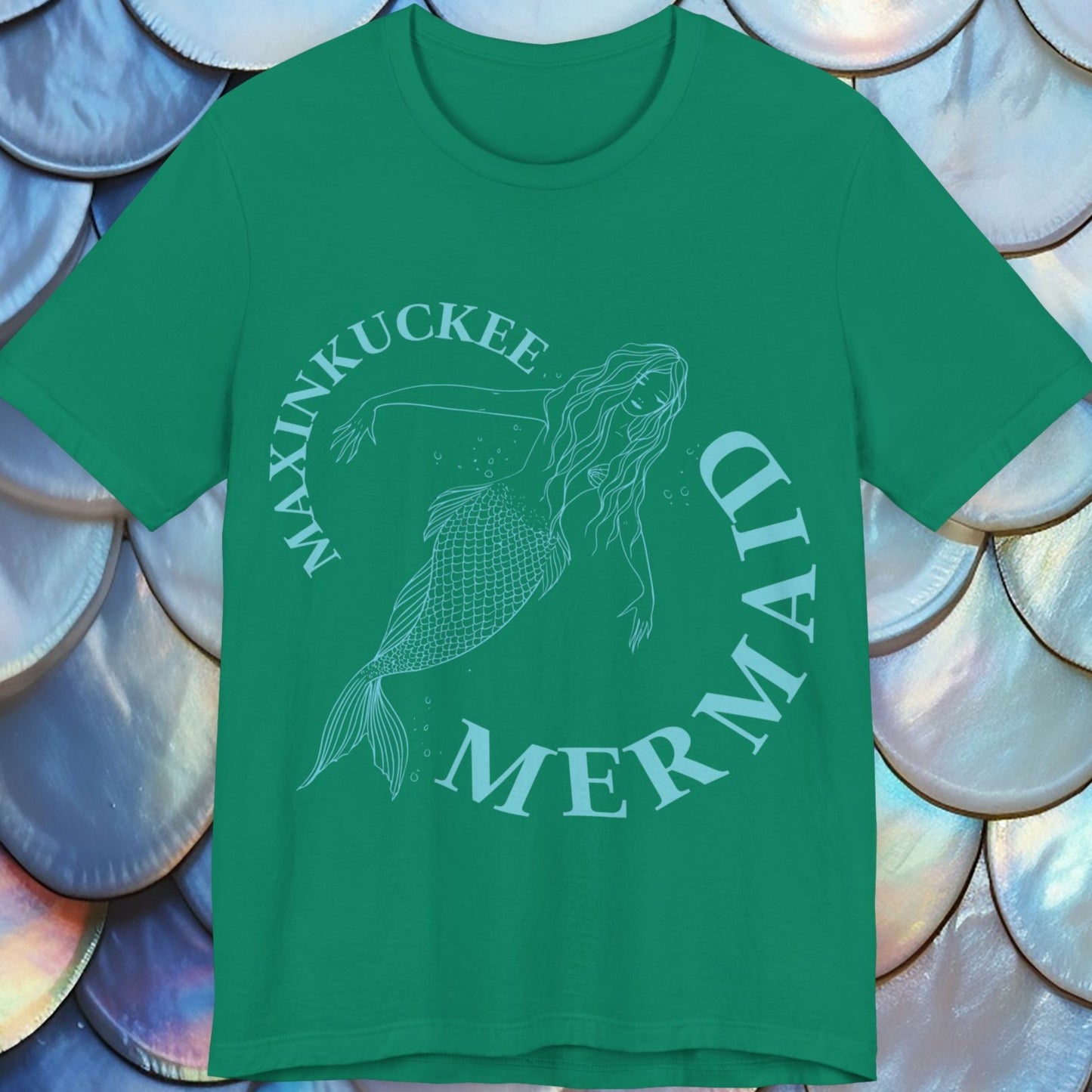 Drifter Mermaid Graphic Unisex Jersey Short Sleeve Tee in kelly