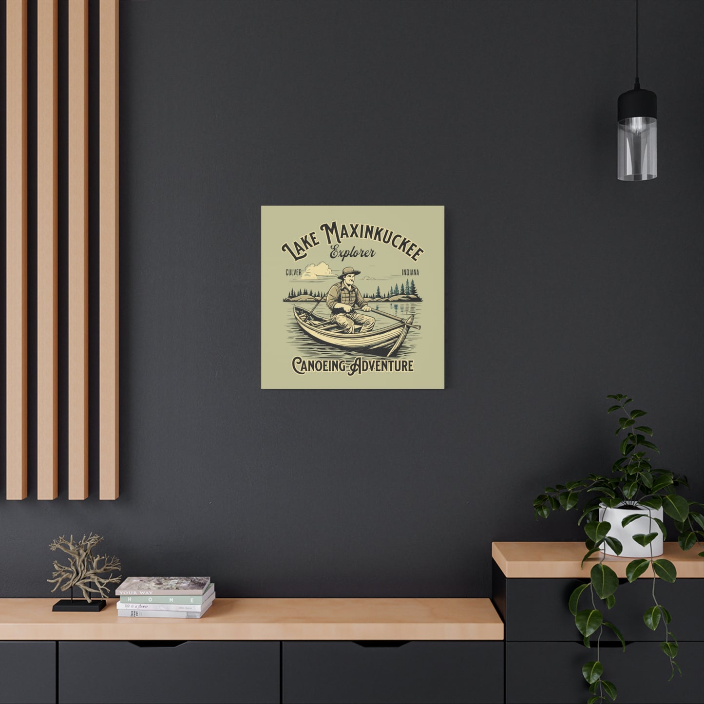 Lake Maxinkuckee Explorer Canoeing Adventure, Matte Canvas Print, Stretched, 1.25" Depth