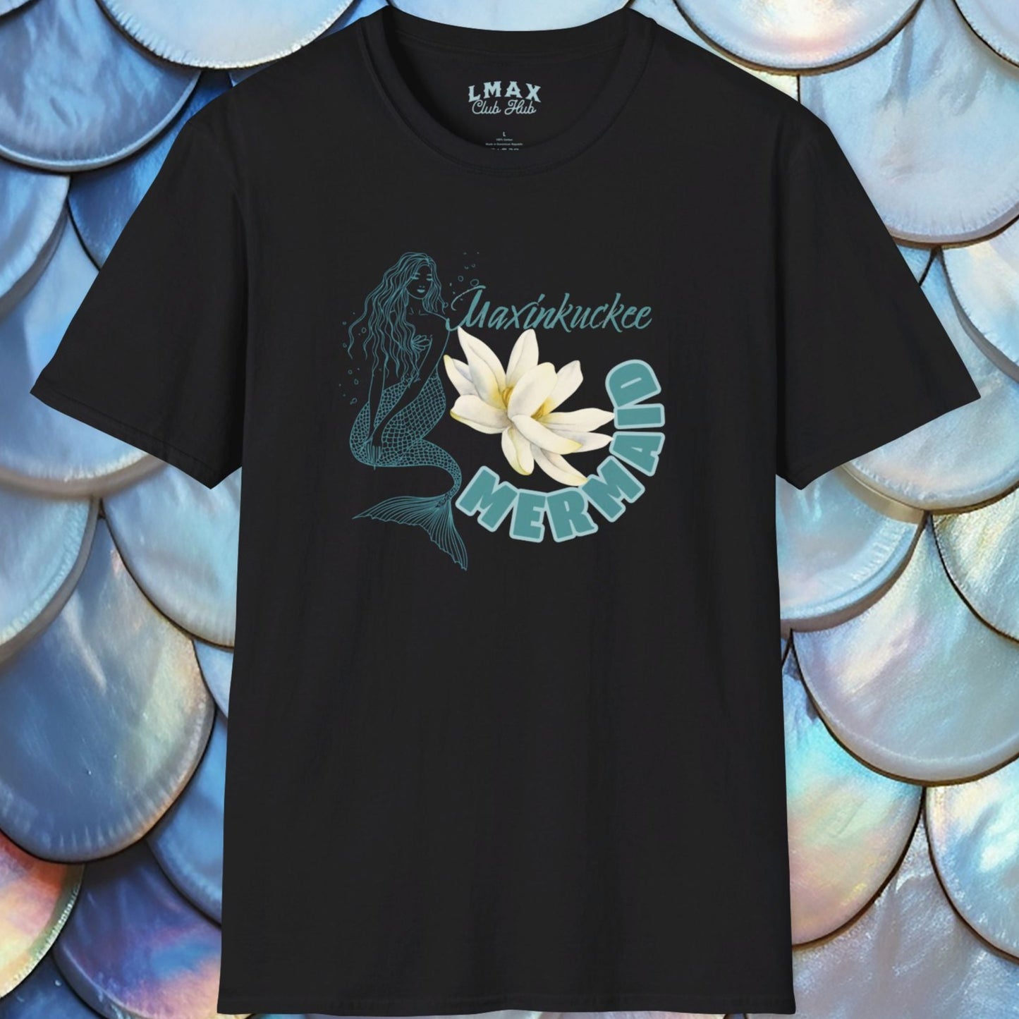 Maxinkuckee Mermaid 4 Graphic Unisex Softstyle T-Shirt