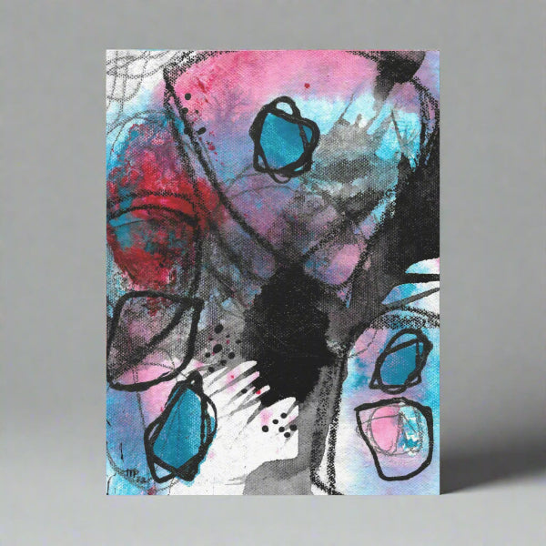 Mysteries of the Shoreline #3, water themed Pod Canvas Gallery Wrap, Ready to Hang Abstract Wall Art