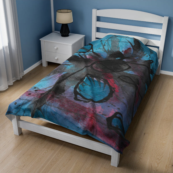 Mysteries of the Shoreline #7 Graphic Velveteen Plush Blanket