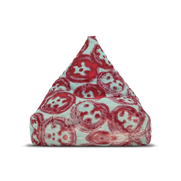 featuring an abstract bag of balls design,