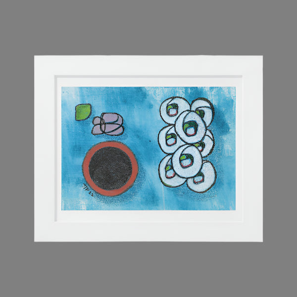Sushi Blue Plate Special #4 California Roll, Framed Horizontal Poster
