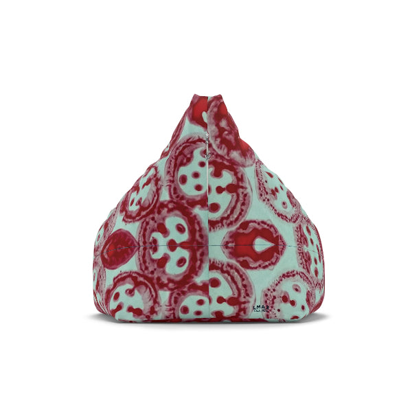 featuring an abstract bag of balls design,