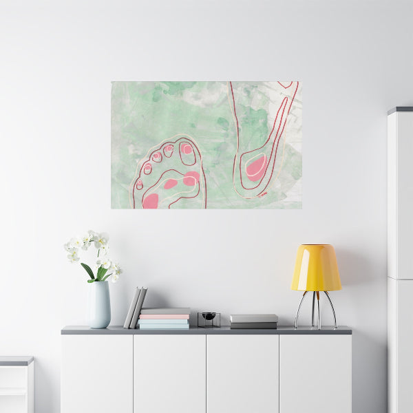 Canvas Print, Foot Fetish #6 Vertical 1.25" Depth