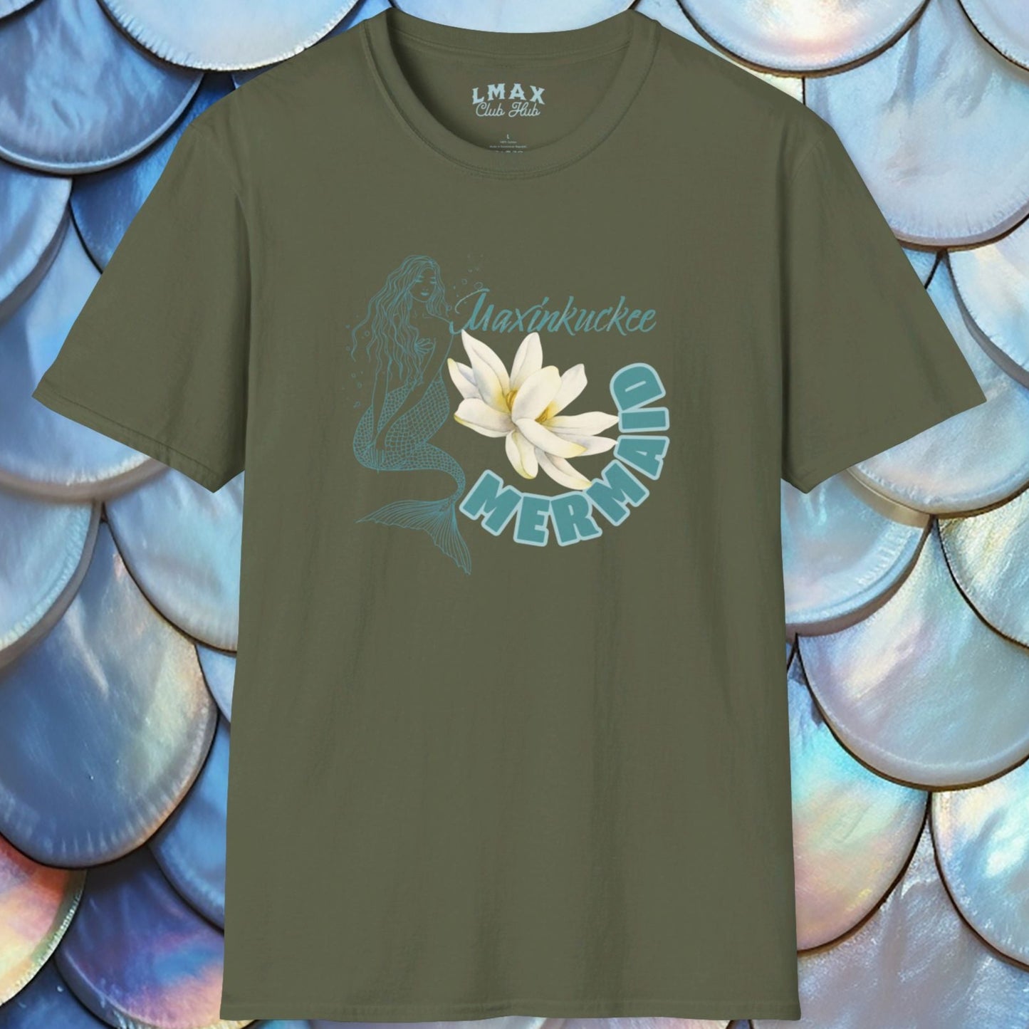Maxinkuckee Mermaid 4 Graphic Unisex Softstyle T-Shirt