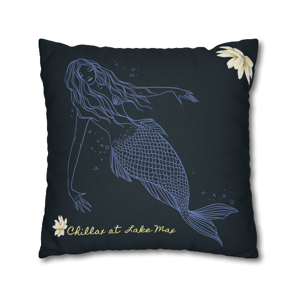 mermaid pillow case back
