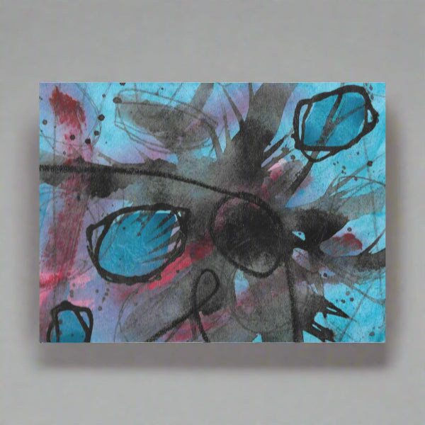 Mysteries of the Shoreline #7, water themed Pod Canvas Gallery Wrap, Ready to Hang Abstract Wall Art