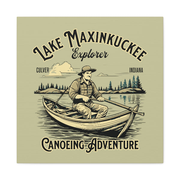 Lake Maxinkuckee Explorer Canoeing Adventure, Matte Canvas Print, Stretched, 1.25" Depth
