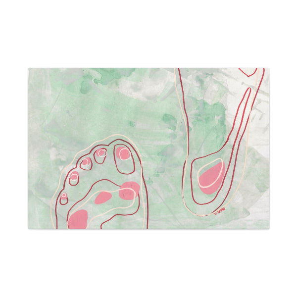Canvas Print, Foot Fetish #6 Vertical 1.25" Depth