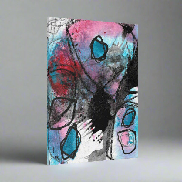 Mysteries of the Shoreline #3, water themed Pod Canvas Gallery Wrap, Ready to Hang Abstract Wall Art