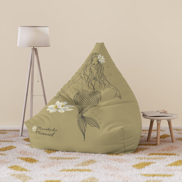 Bean Bag Chair Cover (SAND) - Maxinkuckee Mermaid #3