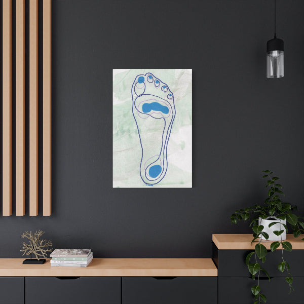 Canvas Print Foot Fetish #2 Remember Walk Shore Canvas Art Print 1.25" depth