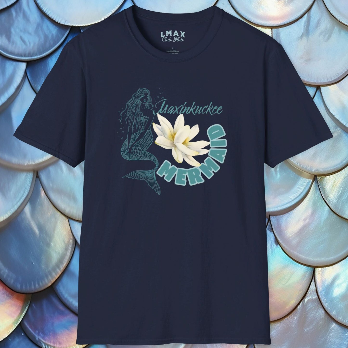 Maxinkuckee Mermaid 4 Graphic Unisex Softstyle T-Shirt