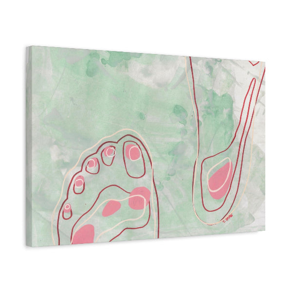 Canvas Print, Foot Fetish #6 Vertical 1.25" Depth