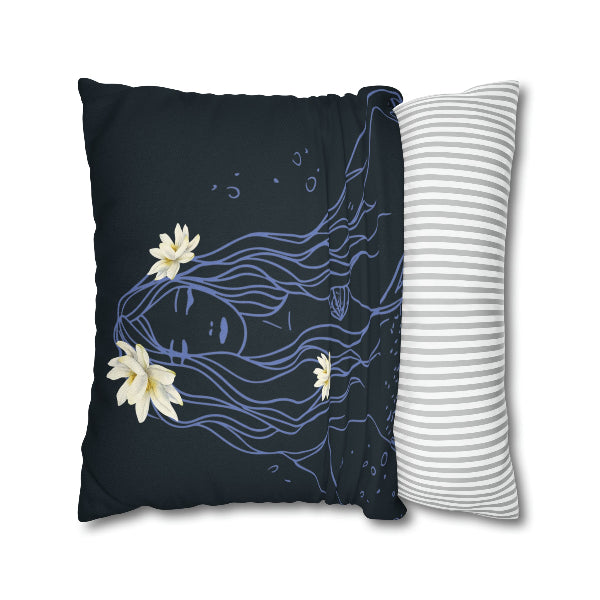 mermaid pillow case front