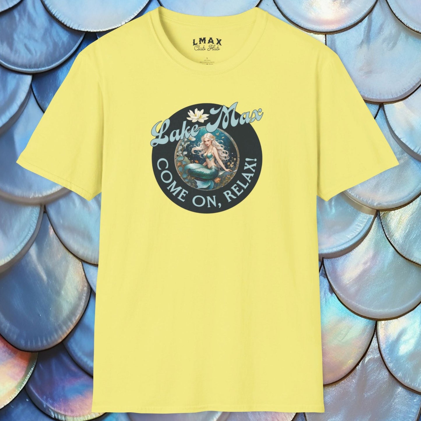 Maxinkuckee Mermaid 6 Graphic Unisex Softstyle T-shirt