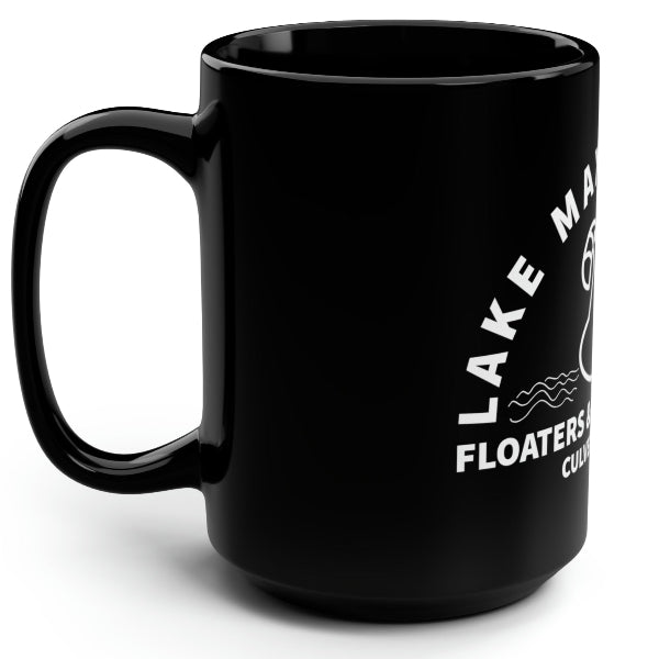 graphic of a flamingo float with text Lake Maxinkuckee Floaters & Boaters, Culver Indiana