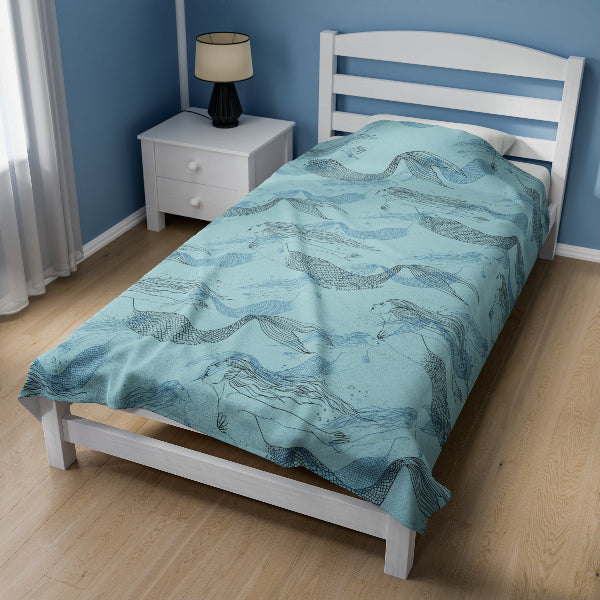 mermaid blanket - large