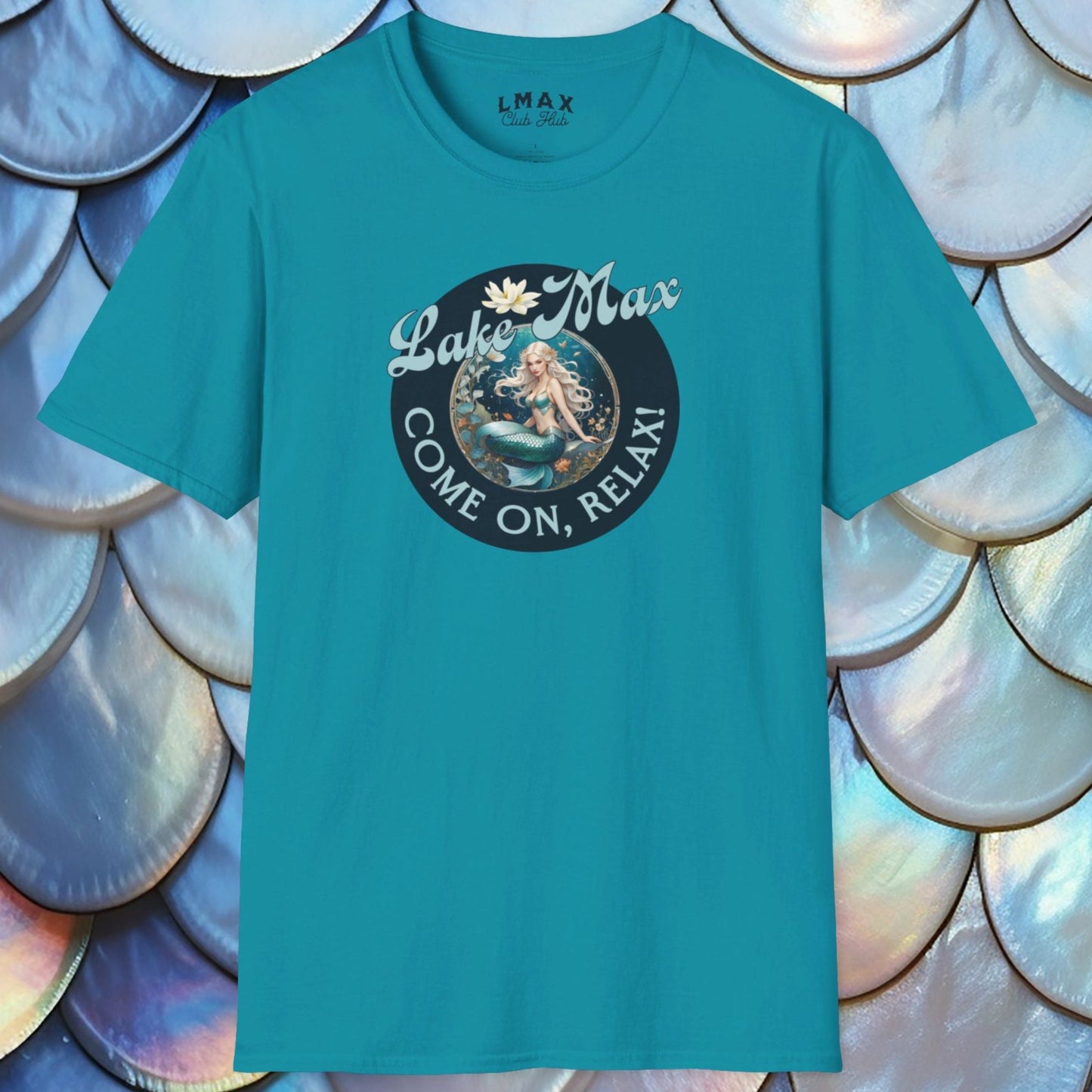 Maxinkuckee Mermaid 6 Graphic Unisex Softstyle T-shirt