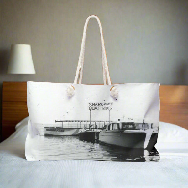 graphic of a vintage boat photo in black and white