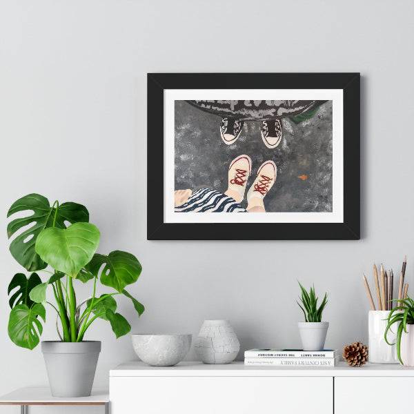 Soft Spot in the Road, Framed Horizontal Poster