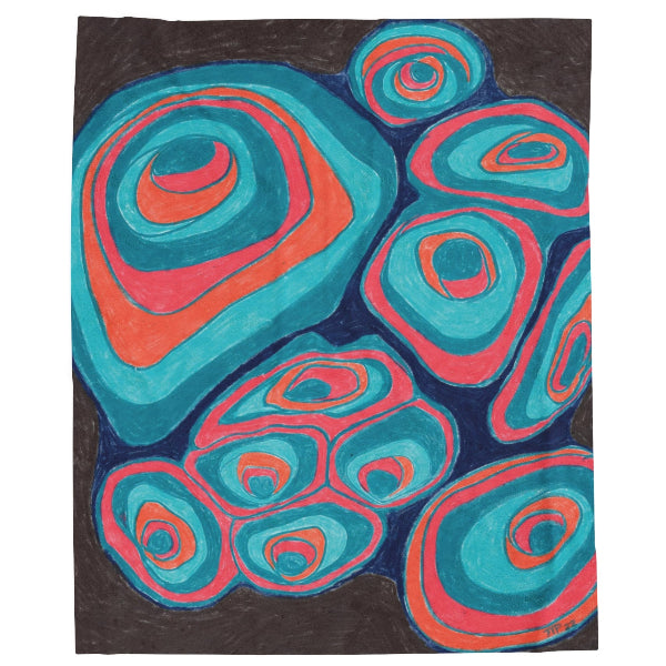 graphic of abstract maki sushi