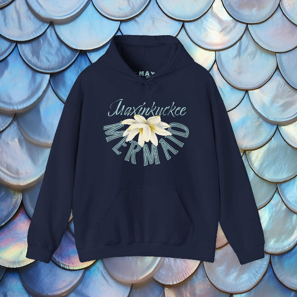 Mermaid Design Hooded Sweatshirt