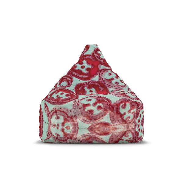 featuring an abstract bag of balls design,