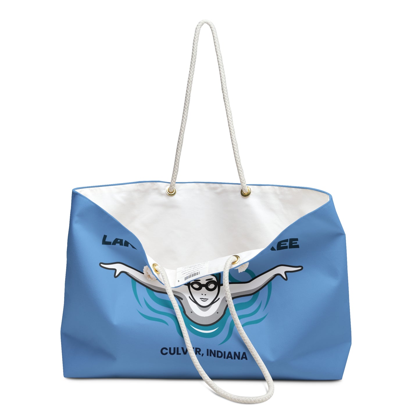 Lake Maxinkuckee Culver Indiana Swimmer Graphic Weekender Bag