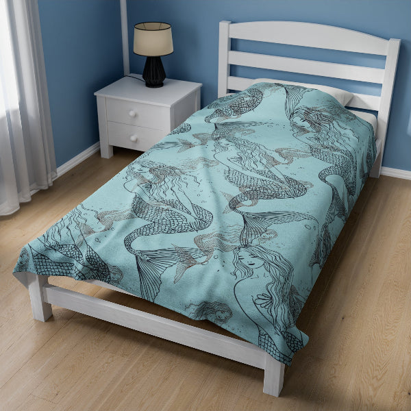 mermaid blanket - large