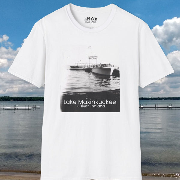 Lake Max vintage speed boat photo shirt