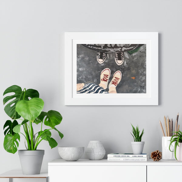 Soft Spot in the Road, Framed Horizontal Poster